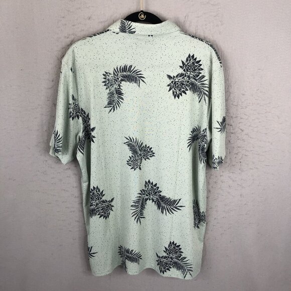 Travis Matthew Polo Shirt Mens XL Green Black Fern Performance Golf Fair Oak NEW - Picture 4 of 16